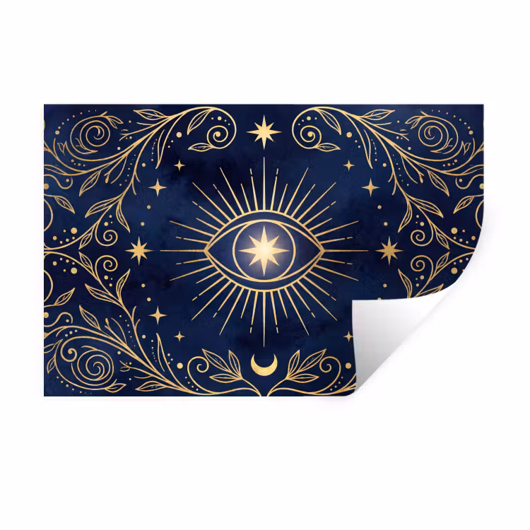 Muursticker - Oog - Patroon - Mystiek — 1
