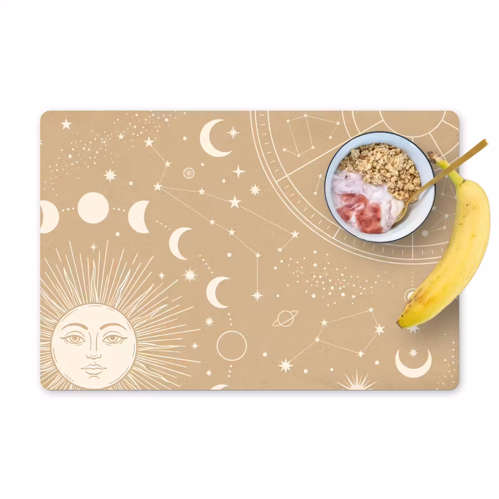Placemat - 6 stuks - Zon - Maan - Sterren — 1