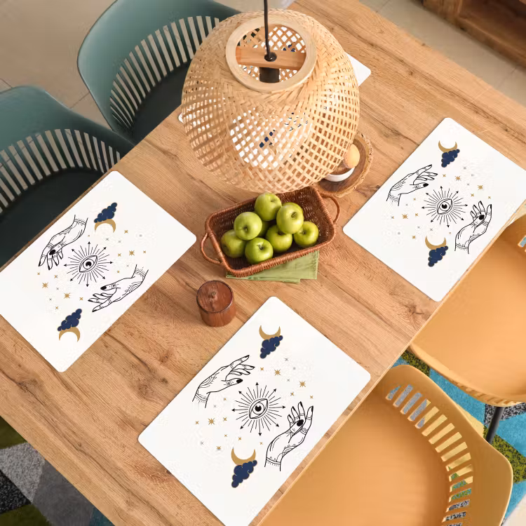Placemat - 6 stuks - Handen - Mystiek - Symbolen — 4