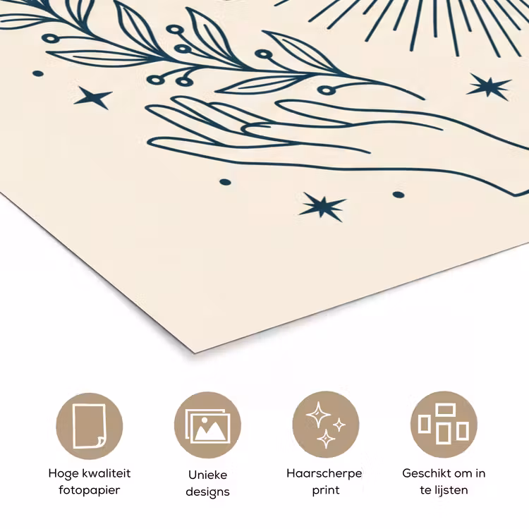 Poster - Zon Maan Illustratie — 5