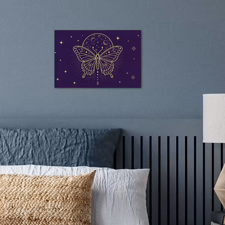 Poster - Vlinder - Maan - Mystiek — 3