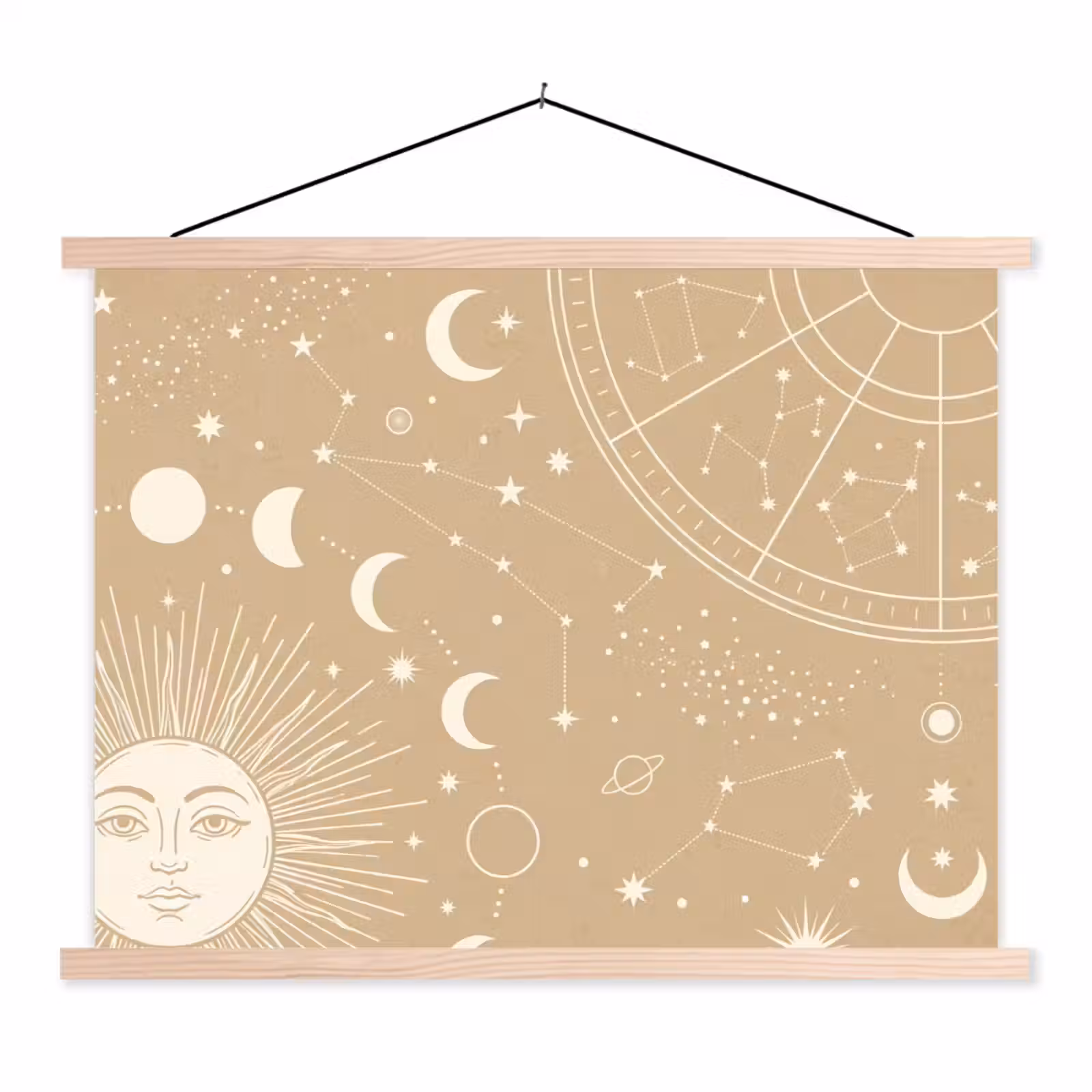 Schoolplaat - Zon - Maan - Sterren — 1