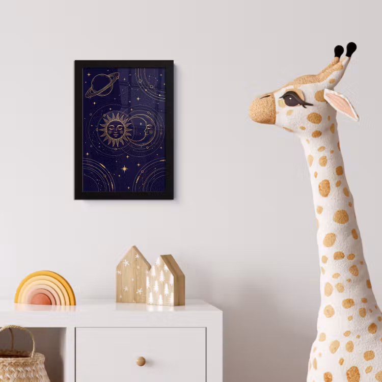 Poster met lijst - Zon - Maan - Astrologie — 5