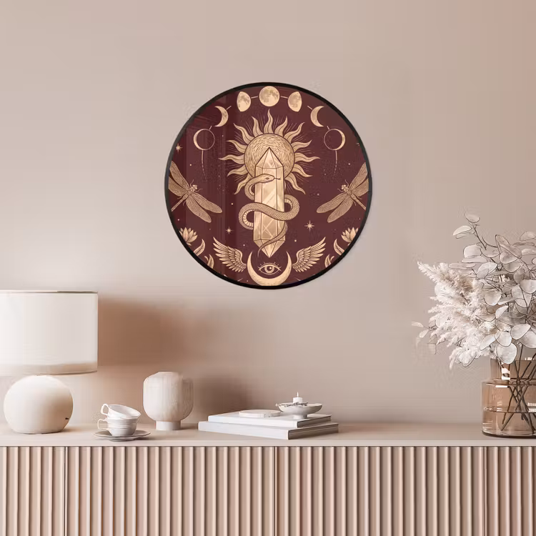 Ronde fotolijst - Mystiek - Hemel - Goud — 5