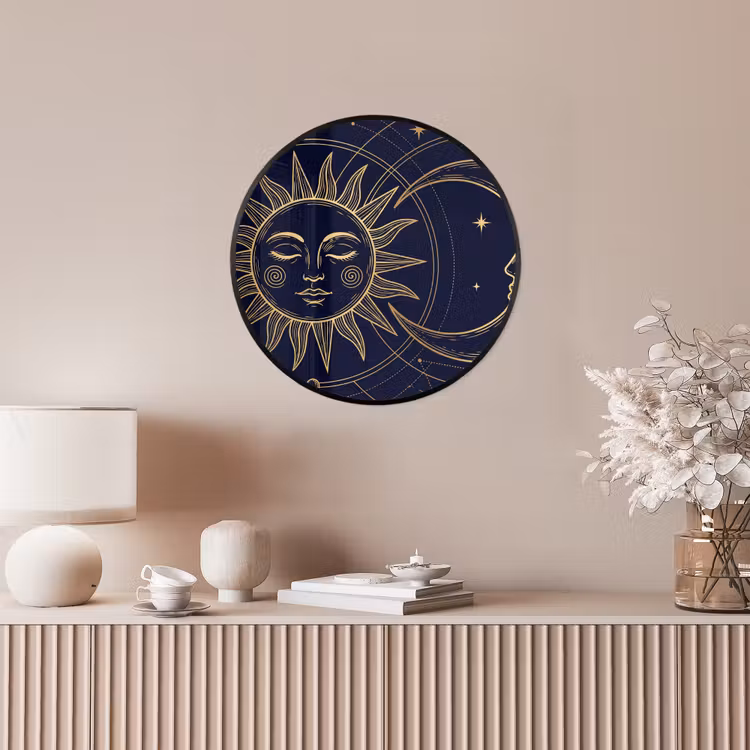 Ronde fotolijst - Zon - Maan - Astrologie — 5