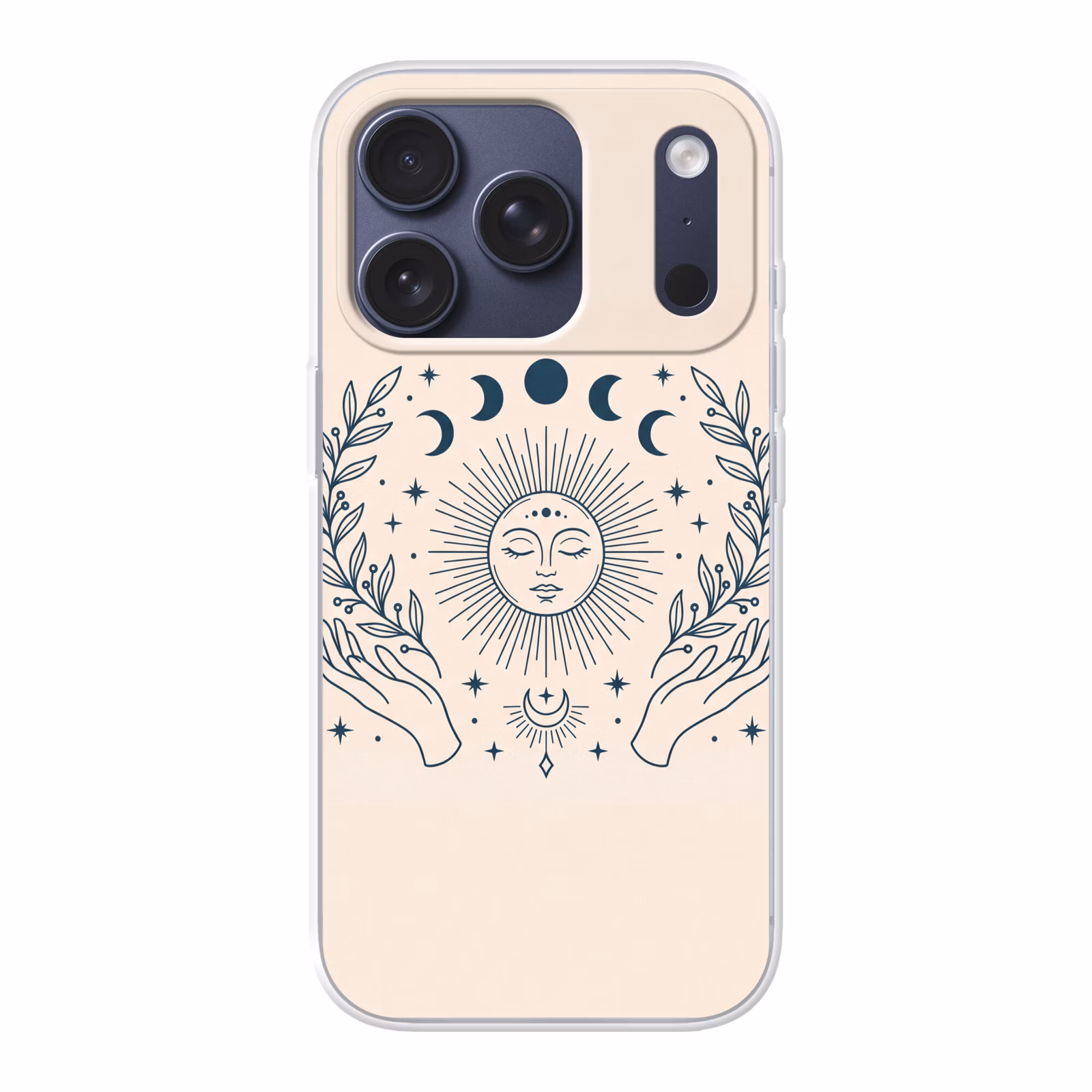 Telefoonhoesje - Zon Maan Illustratie — 1