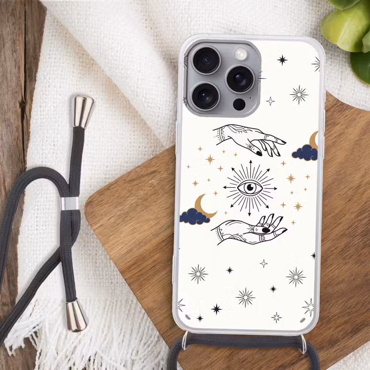 Telefoonhoesje met koord - Handen - Mystiek - Symbolen — 3