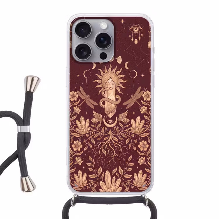 Telefoonhoesje met koord - Mystiek - Hemel - Goud — 1