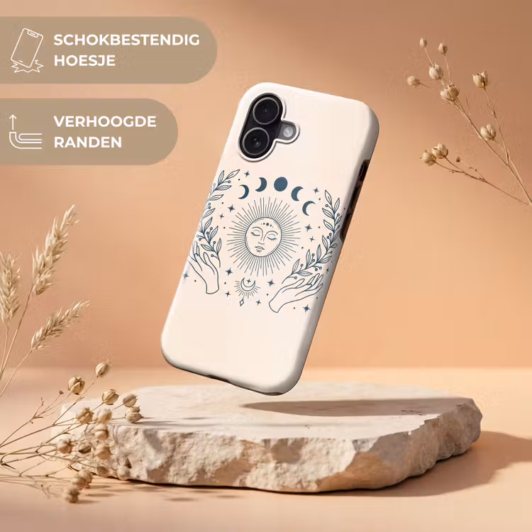 Telefoonhoesje Toughcase - Zon Maan Illustratie — 5