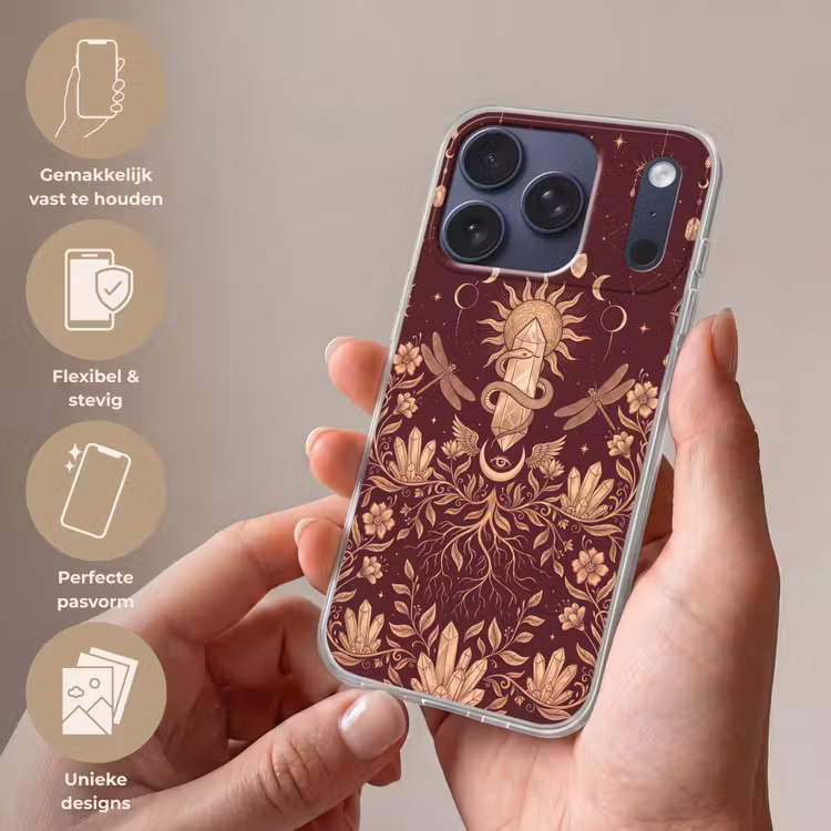 Telefoonhoesje - Mystiek - Hemel - Goud — 4