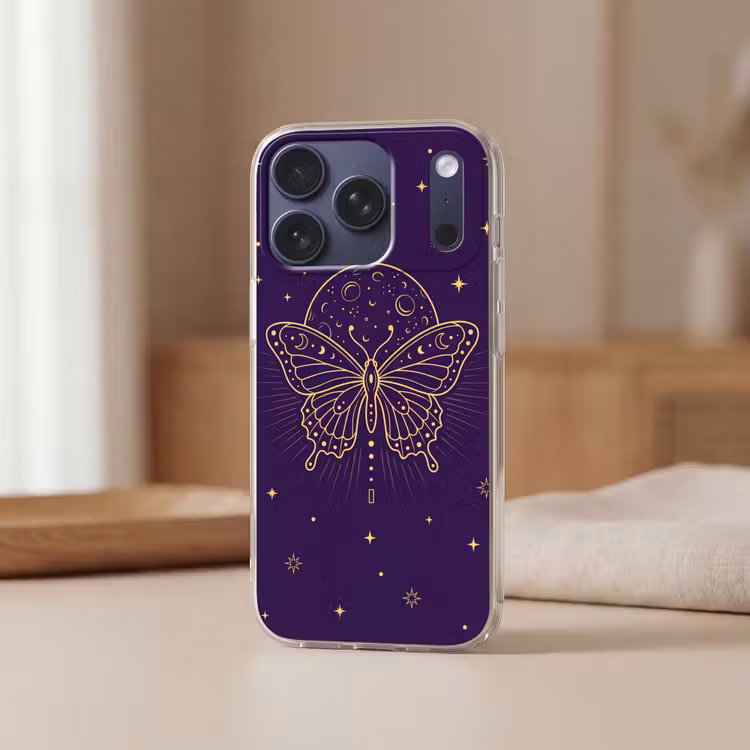 Telefoonhoesje - Vlinder - Maan - Mystiek — 3