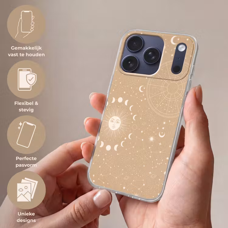 Telefoonhoesje - Zon - Maan - Sterren — 4