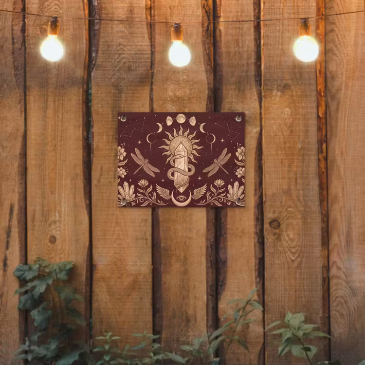 Tuinposter - Mystiek - Hemel - Goud — 2