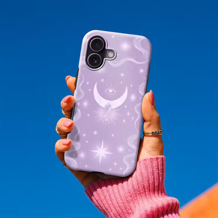 Telefoonhoesje Toughcase - Maan - Mystiek - Paars — 2