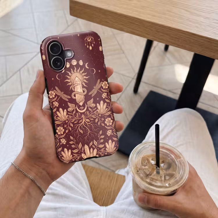 Telefoonhoesje Toughcase - Mystiek - Hemel - Goud — 4