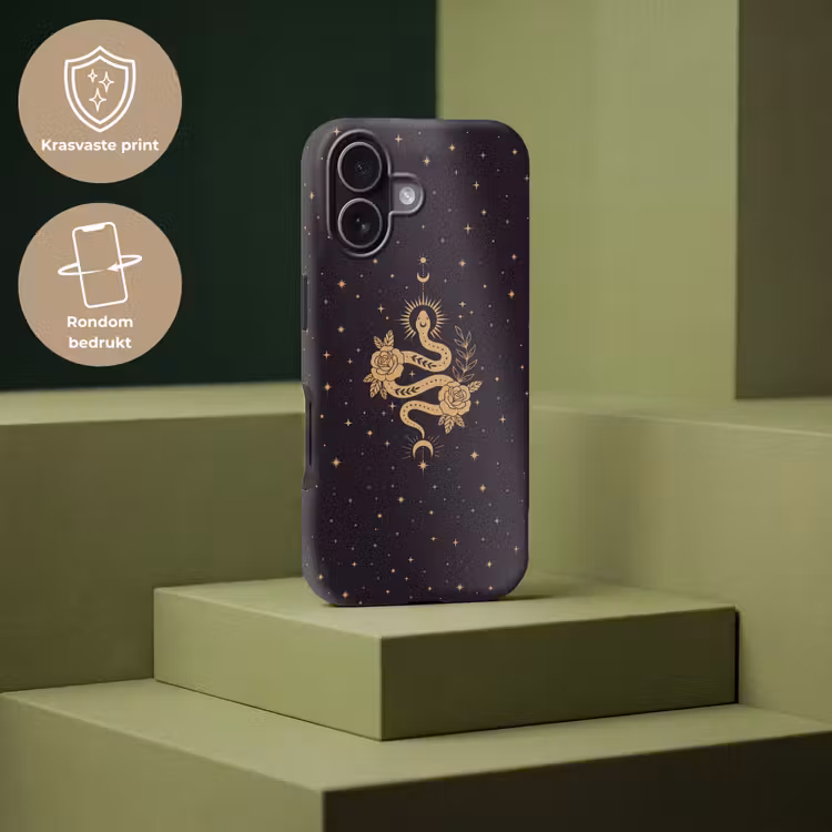 Telefoonhoesje Toughcase - Slang - Bloemen - Mystiek — 7