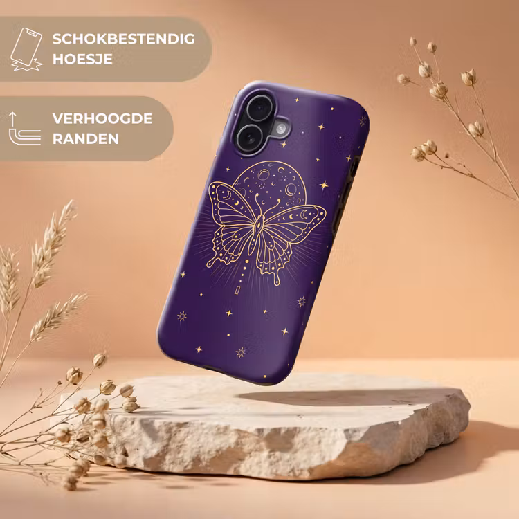 Telefoonhoesje Toughcase - Vlinder - Maan - Mystiek — 5