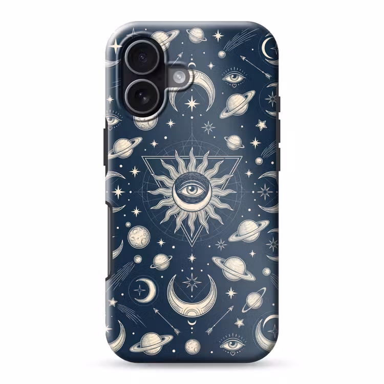 Telefoonhoesje Toughcase - Zon Maan Sterren — 1