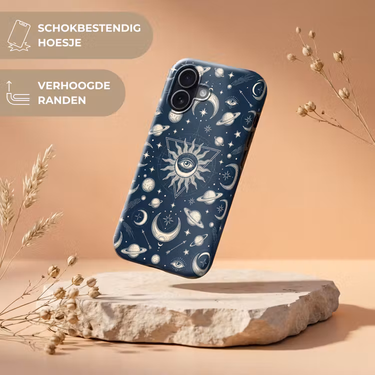 Telefoonhoesje Toughcase - Zon Maan Sterren — 5