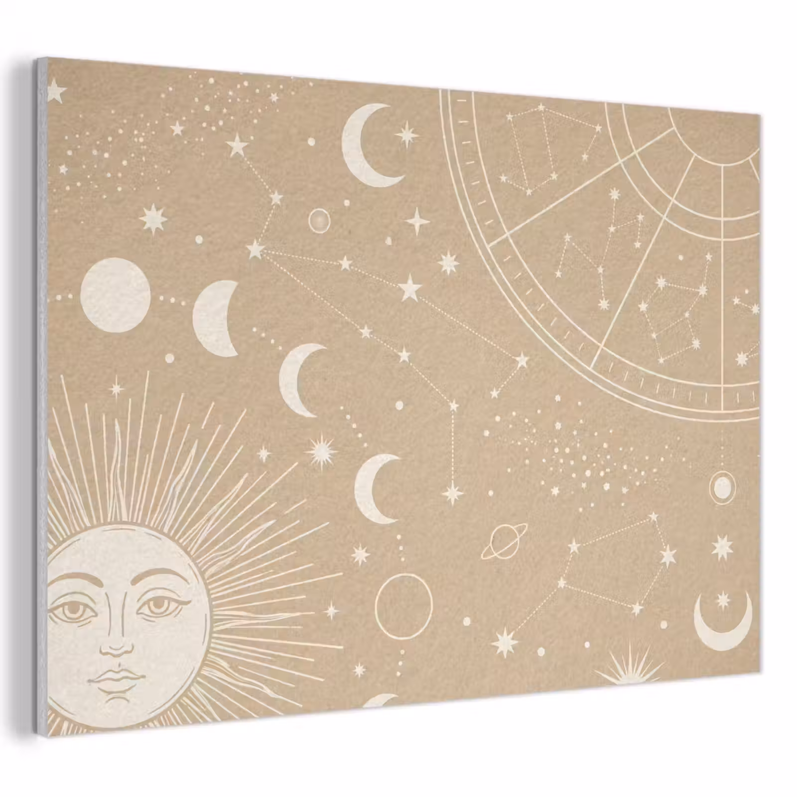 Akoestisch schilderij - Zon - Maan - Sterren — 1