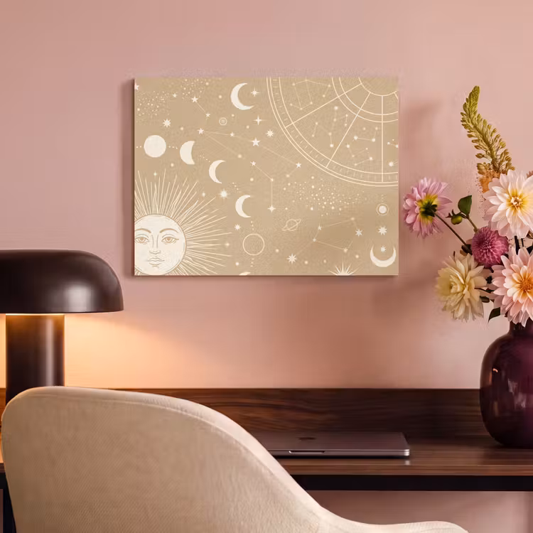 Akoestisch schilderij - Zon - Maan - Sterren — 4
