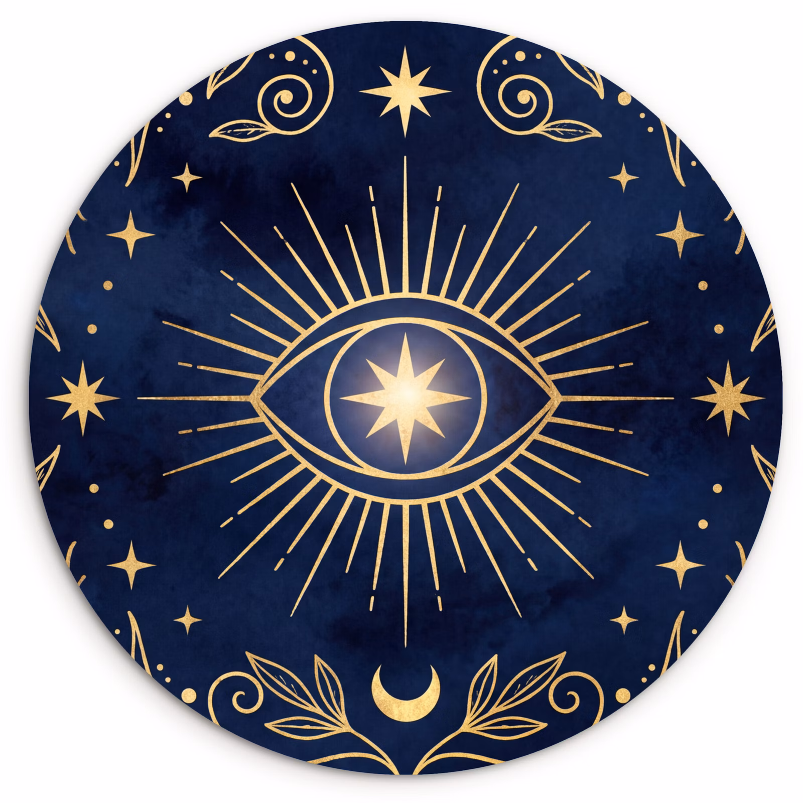 Muurcirkel glas - Oog - Patroon - Mystiek — 1