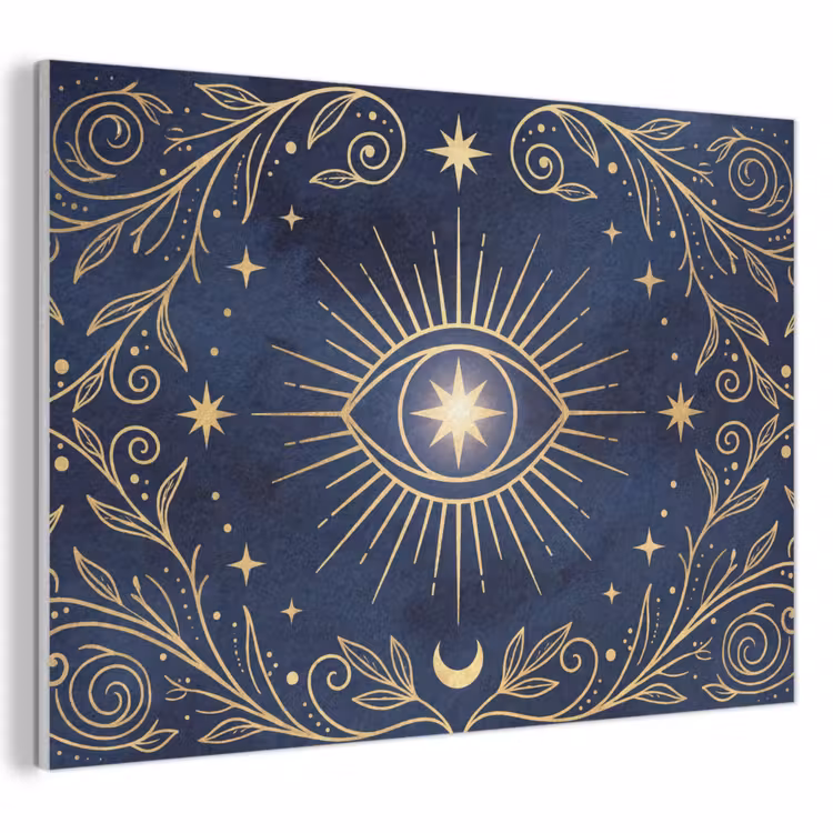 Akoestisch schilderij - Oog - Patroon - Mystiek — 1