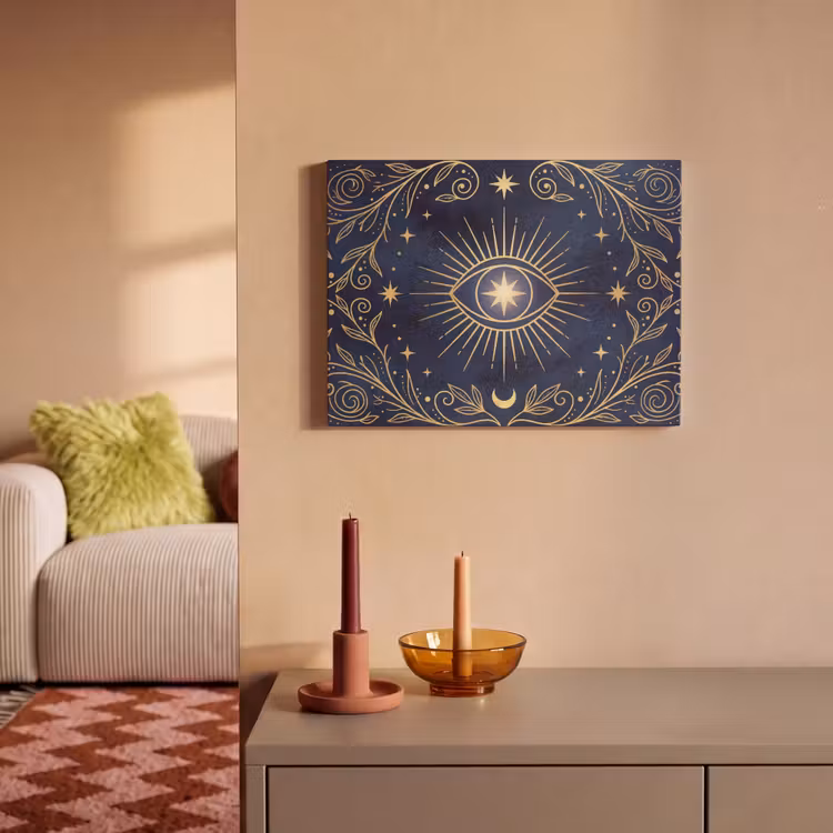 Akoestisch schilderij - Oog - Patroon - Mystiek — 2