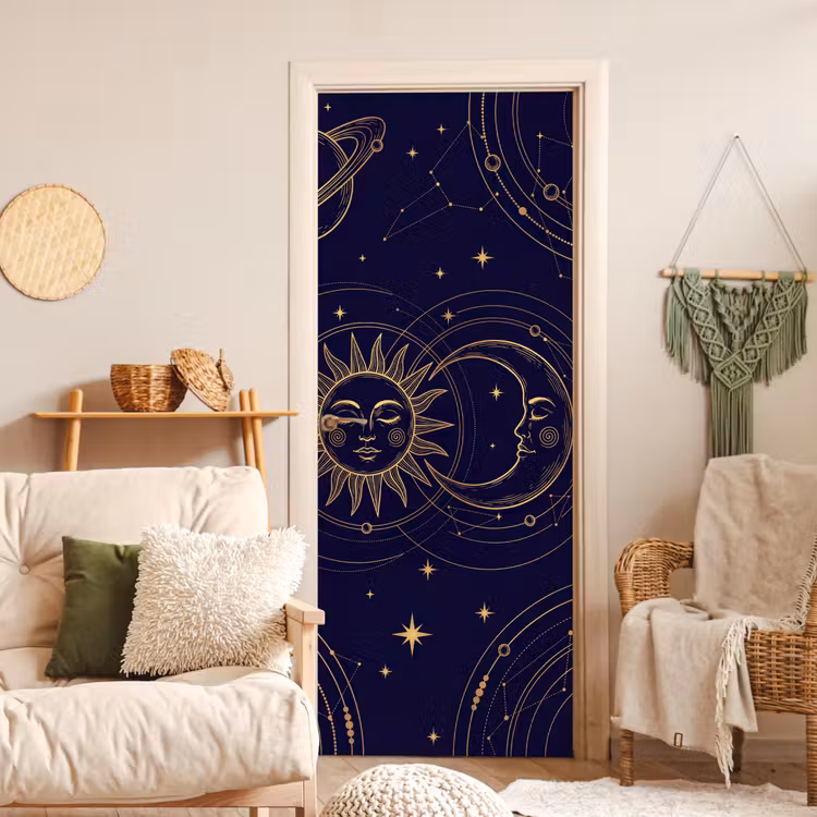 Deursticker - Zon - Maan - Astrologie — 4