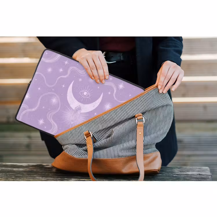 Laptophoes Maan - Mystiek - Paars — 4