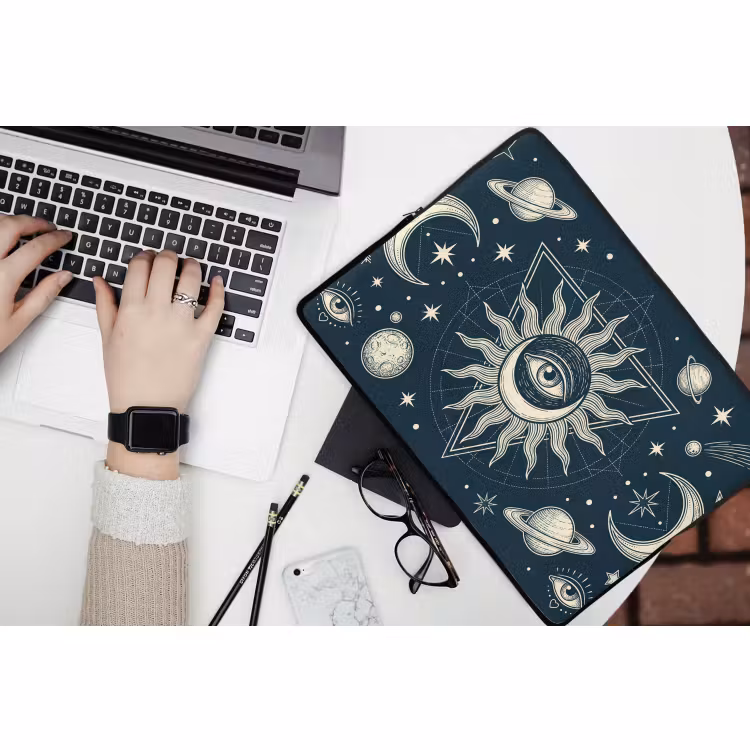 Laptophoes Zon Maan Sterren — 3