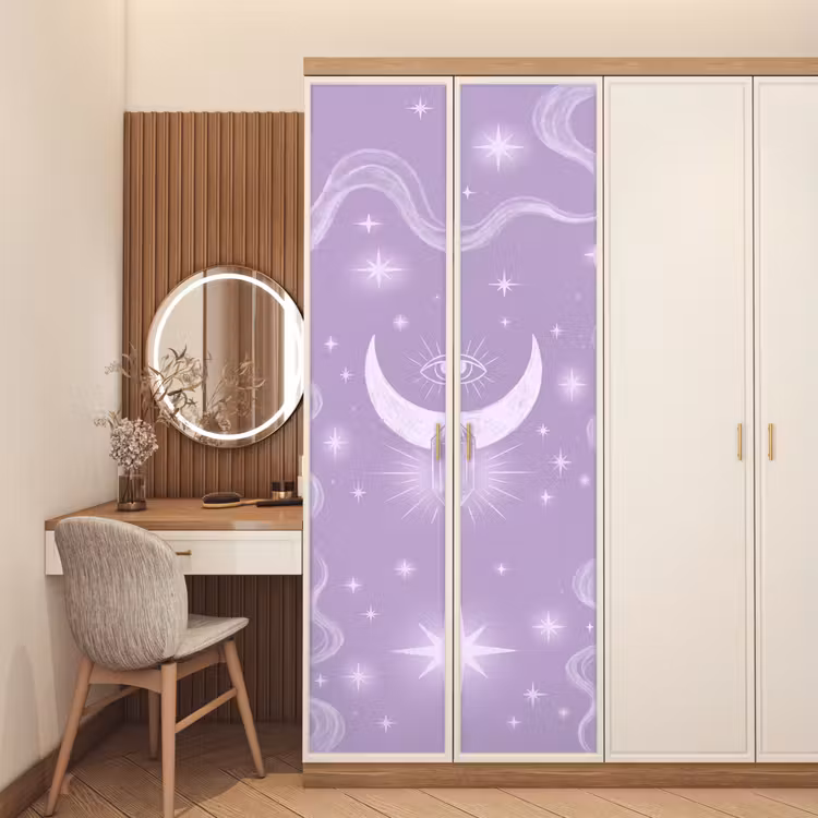Deursticker - Maan - Mystiek - Paars — 5
