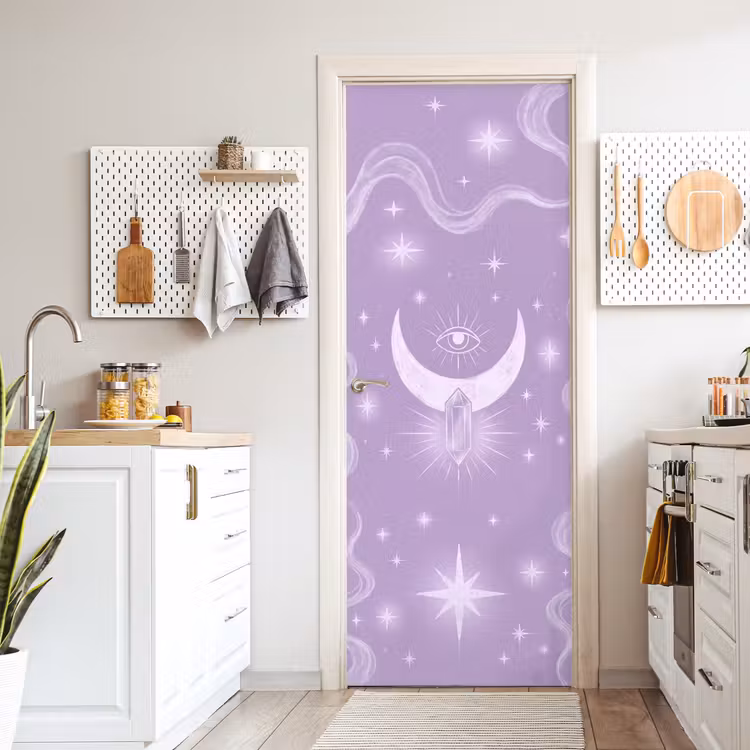 Deursticker - Maan - Mystiek - Paars — 7