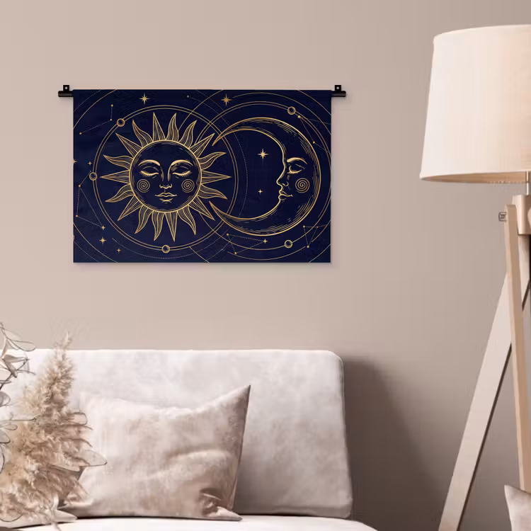Wandkleed - Zon - Maan - Astrologie — 2