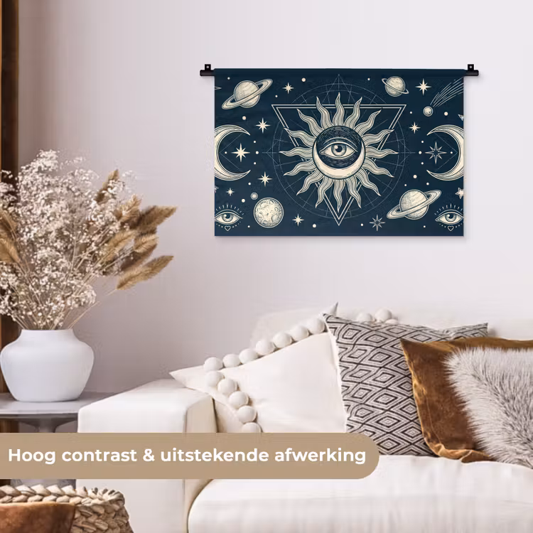 Wandkleed - Zon Maan Sterren — 4