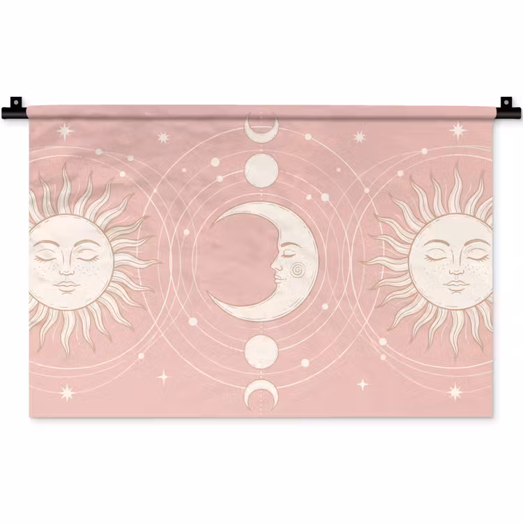 Wandkleed - Zon - Sterren - Hemel — 1
