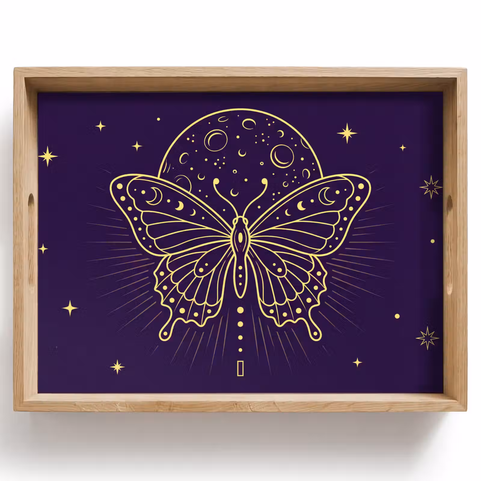 Dienblad - Vlinder - Maan - Mystiek — 1