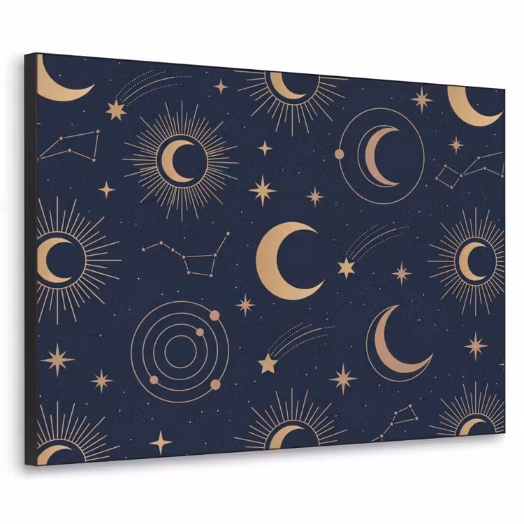 Art frame - Maan - Sterren - Goud — 1