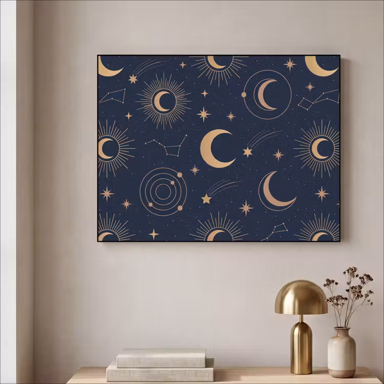Art frame - Maan - Sterren - Goud — 5