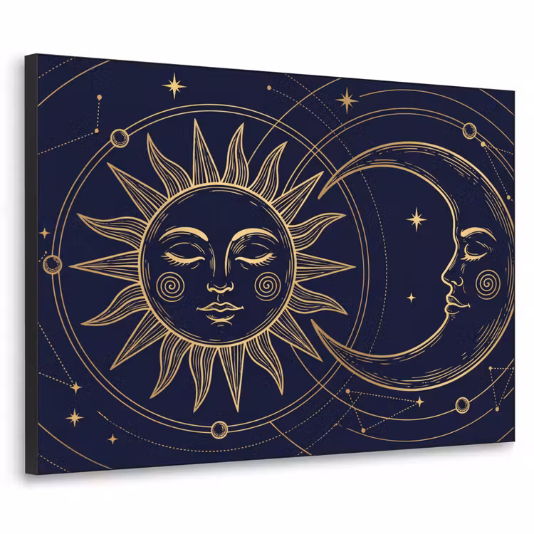 Art frame - Zon - Maan - Astrologie — 1