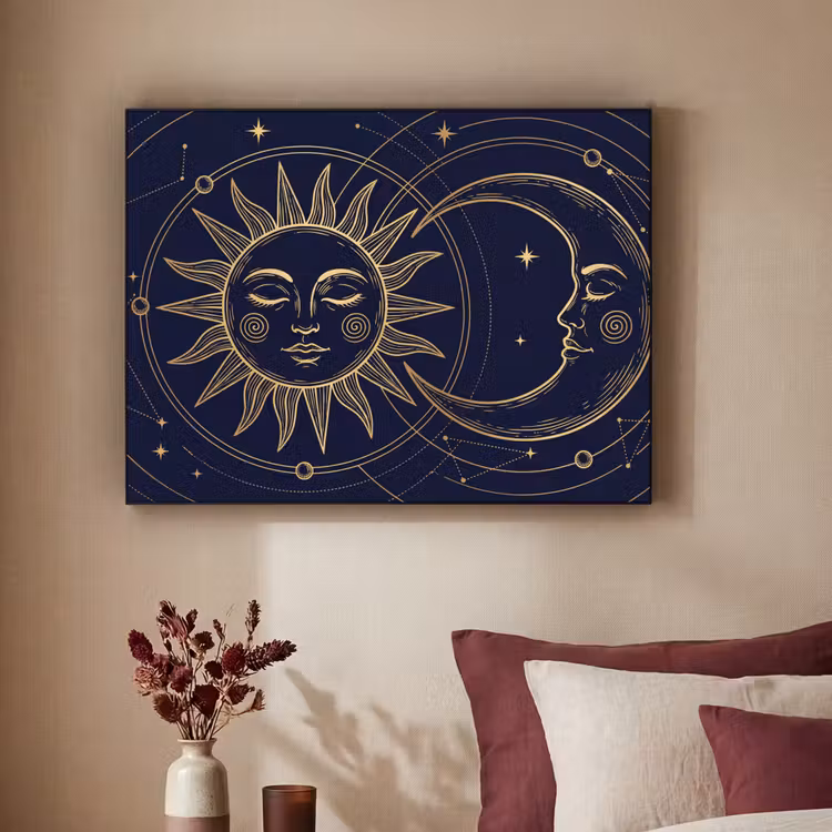 Art frame - Zon - Maan - Astrologie — 3