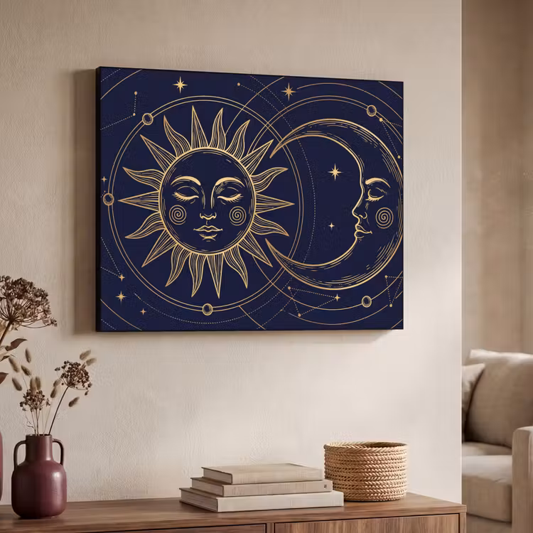 Art frame - Zon - Maan - Astrologie — 7