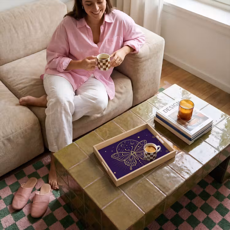 Dienblad - Vlinder - Maan - Mystiek — 6