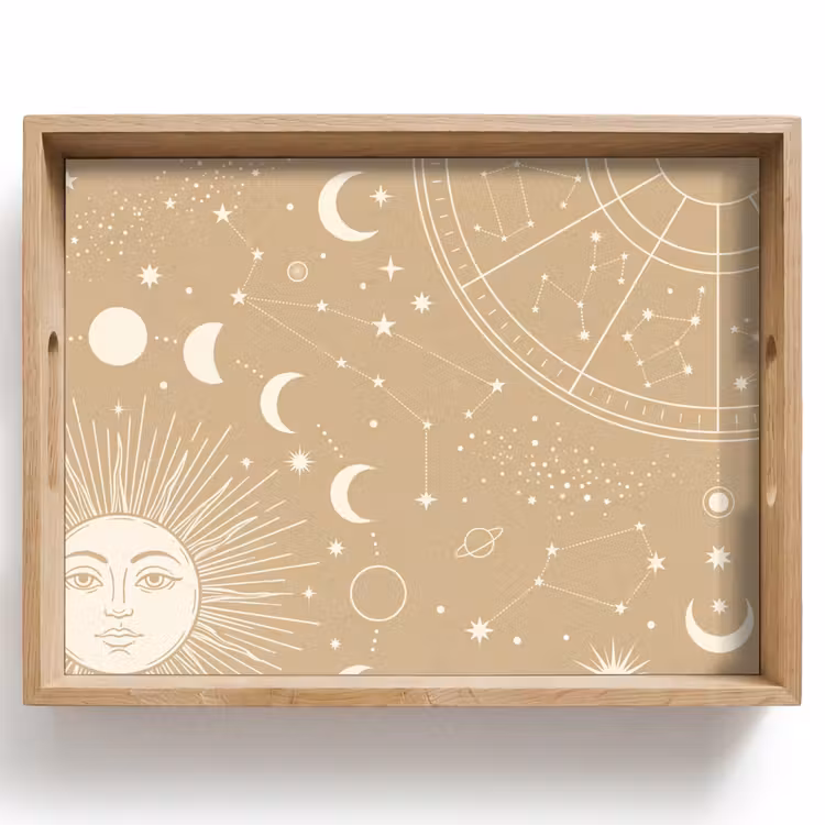 Dienblad - Zon - Maan - Sterren — 1