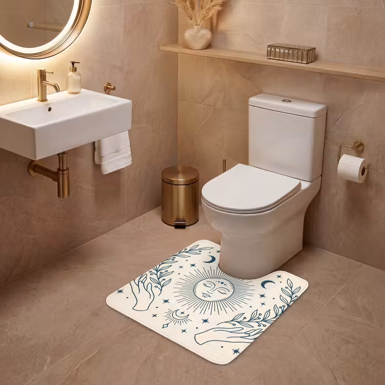 WC Mat - Zon Maan Illustratie — 3