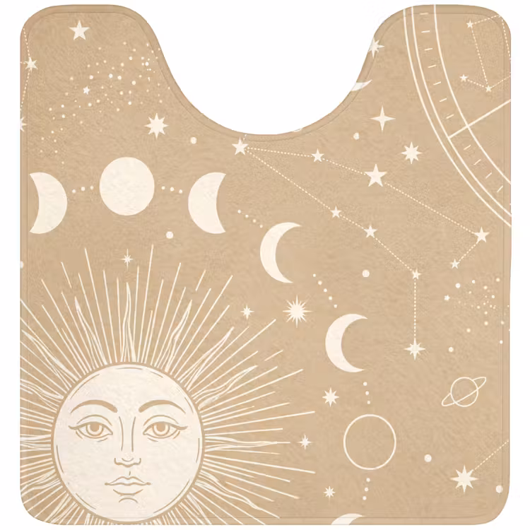 WC Mat - Zon - Maan - Sterren — 1