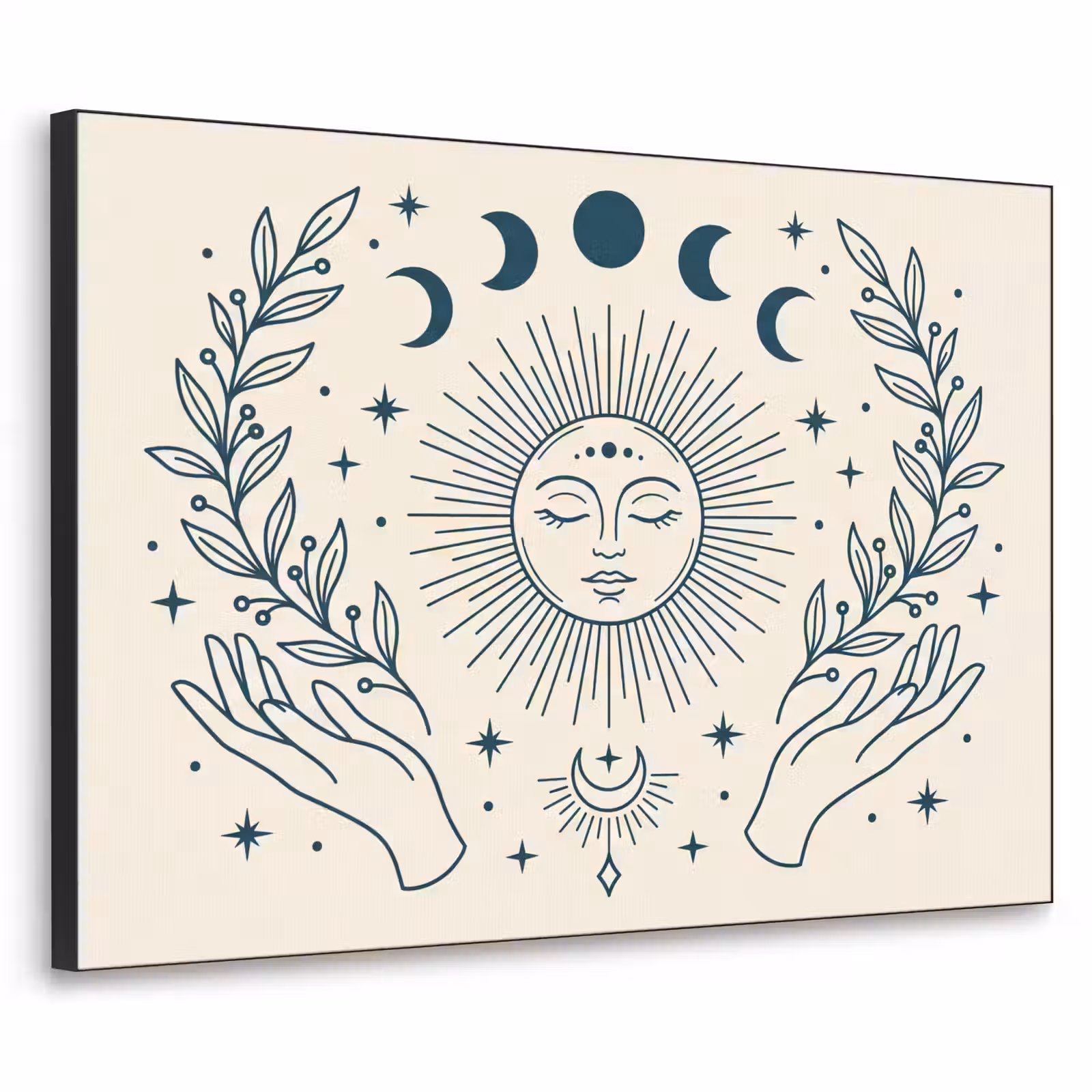 Art frame - Zon Maan Illustratie — 1