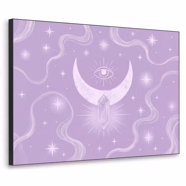 Art frame - Maan - Mystiek - Paars — 1