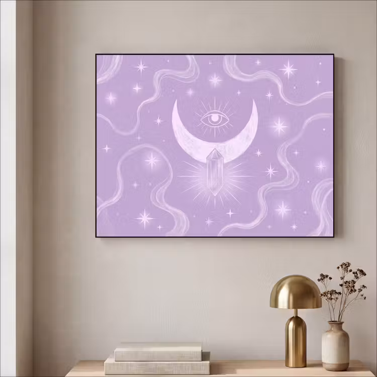 Art frame - Maan - Mystiek - Paars — 5