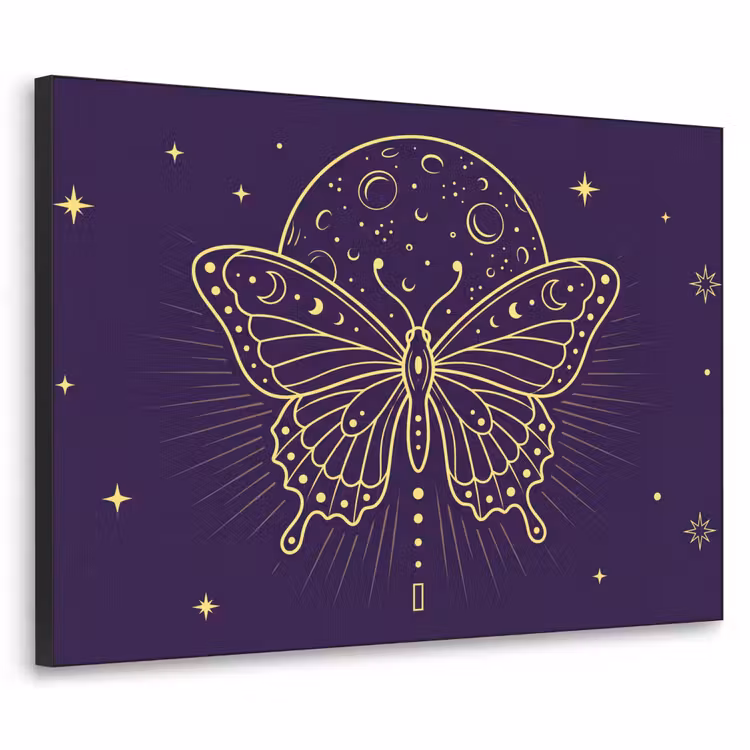 Art frame - Vlinder - Maan - Mystiek — 1